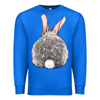 True Royal Easter bunny back view Premium Sweatshirt - OliviaCreatesArt