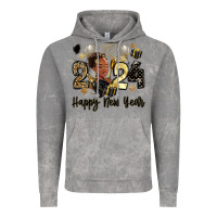 Cloud Rock 2024 happy new year black woman Vintage Hoodie - MaliasSmallBusiness