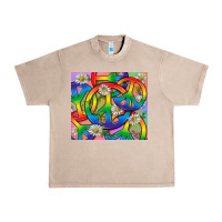 French Oak Pride LGBTQ+ Peace Tumbler Urban Heavy Tee - BundleAndBundleShop