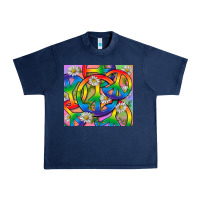 Navy Pride LGBTQ+ Peace Tumbler Urban Heavy Tee - BundleAndBundleShop