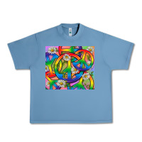 Pebble Blue Pride LGBTQ+ Peace Tumbler Urban Heavy Tee - BundleAndBundleShop