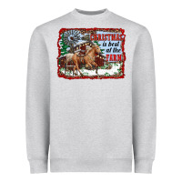 Heather Grey christmas is best at the farm Heavyweight Sweatshirt - RanaPortraitStore