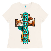 Bone blessed cross Ladies Tee - BarkalooDesign