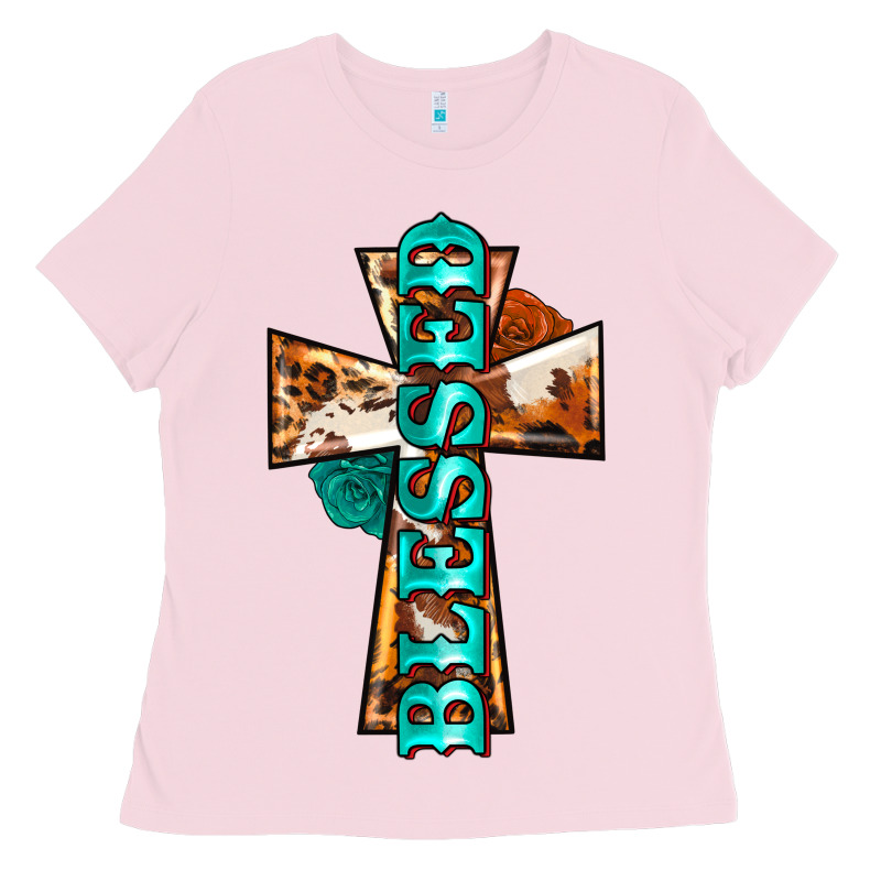 Blessed Cross Ladies Tee by BarkalooDesign | Teevron