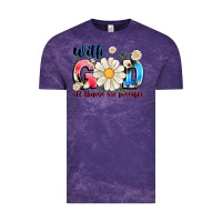 Cloud Purple With God All Things Are Possible Vintage Tee - MaliasSmallBusiness