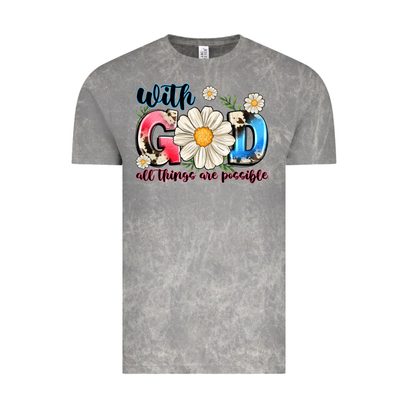 With God All Things Are Possible Vintage Tee by MaliasSmallBusiness | Teevron
