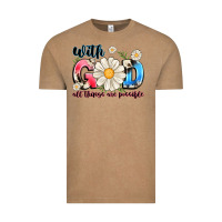 Vintage Coffee With God All Things Are Possible Vintage Tee - MaliasSmallBusiness