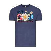 Vintage Denim With God All Things Are Possible Vintage Tee - MaliasSmallBusiness