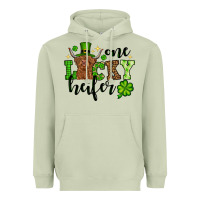 Matcha St. Patrick's Day One lucky Heifer Heavyweight Hoodie - OliviaCreatesArt
