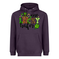 Plum St. Patrick's Day One lucky Heifer Heavyweight Hoodie - OliviaCreatesArt