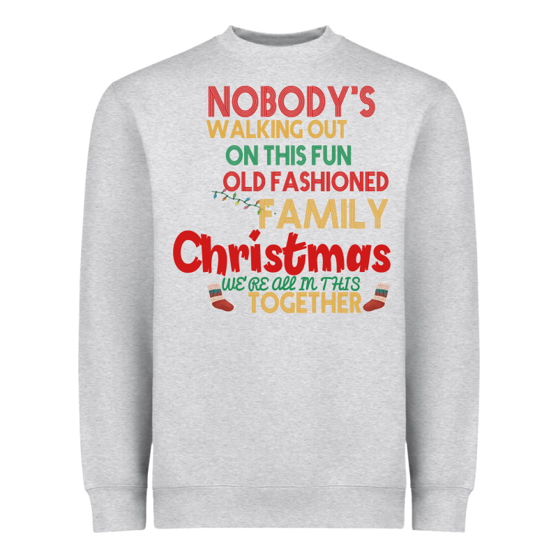 Nobody's Walking Out Old Fashioned Family Heavyweight Sweatshirt by Bettercallsaul | Teevron