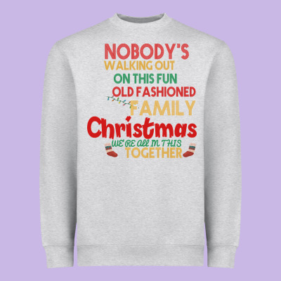 Nobody's Walking Out Old Fashioned Family Heavyweight Sweatshirt Designed By Bettercallsaul