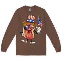 Chestnut 4th of july hot dog Long Sleeve Tee - BarkalooDesign