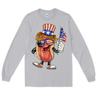 Moon Dust 4th of july hot dog Long Sleeve Tee - BarkalooDesign