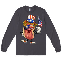 Smoke 4th of july hot dog Long Sleeve Tee - BarkalooDesign