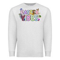 Oatmeal Heather Easter vibes Premium Sweatshirt - OliviaCreatesArt