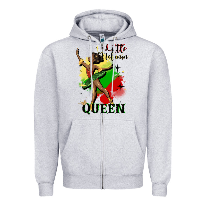 Little Melanin Queen Zipper Hoodie by CowGirlArtShop | Teevron