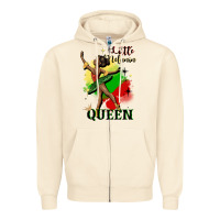 Sandshell little melanin queen Zipper Hoodie - CowGirlArtShop