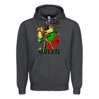 Smoke little melanin queen Zipper Hoodie - CowGirlArtShop