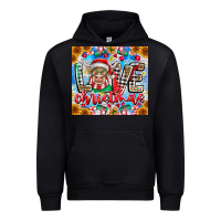 Black Love Christmas highland cow Urban Hoodie - CowhideDigitalArt