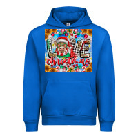 Cobalt Love Christmas highland cow Urban Hoodie - CowhideDigitalArt