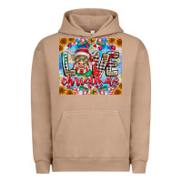 Pigment Burro Love Christmas highland cow Urban Hoodie - CowhideDigitalArt