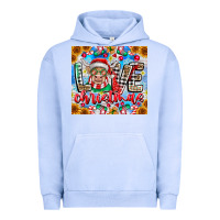 Pigment Grape Ice Love Christmas highland cow Urban Hoodie - CowhideDigitalArt