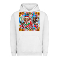 Pigment Lunar Rock Love Christmas highland cow Urban Hoodie - CowhideDigitalArt