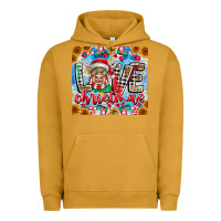 Pigment Peanut Butter Love Christmas highland cow Urban Hoodie - CowhideDigitalArt