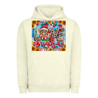 Pigment Pistachio Love Christmas highland cow Urban Hoodie - CowhideDigitalArt