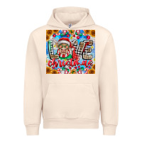 Sandshell Love Christmas highland cow Urban Hoodie - CowhideDigitalArt