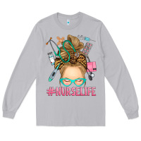 Moon Dust blonde messy bun nurse life Long Sleeve Tee - RanaPortraitStore