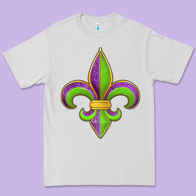 Mardi Gras Fleur De Lis Leopard Premium Tee Designed By Jasminsmagicworld