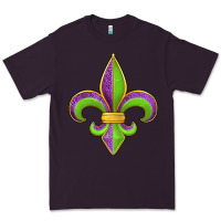 Plum mardi gras fleur de lis leopard Premium Tee - Jasminsmagicworld