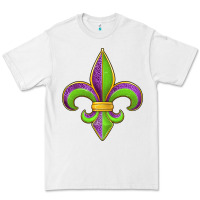 White mardi gras fleur de lis leopard Premium Tee - Jasminsmagicworld
