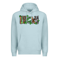 Blue Mist Lucky horseshoe St. Patrick's Day Premium Hoodie - CowGirlArtShop