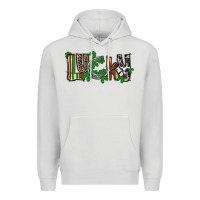 Dove Grey Lucky horseshoe St. Patrick's Day Premium Hoodie - CowGirlArtShop
