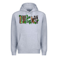 Heather Grey Lucky horseshoe St. Patrick's Day Premium Hoodie - CowGirlArtShop