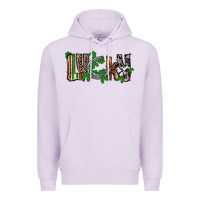 Lilac Lucky horseshoe St. Patrick's Day Premium Hoodie - CowGirlArtShop
