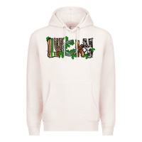 Pale Pink Lucky horseshoe St. Patrick's Day Premium Hoodie - CowGirlArtShop