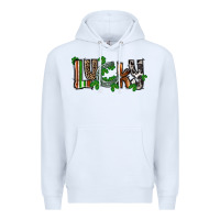 White Lucky horseshoe St. Patrick's Day Premium Hoodie - CowGirlArtShop