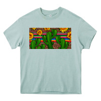 Arona sunflowers and cactus license plate Heavy Core Tee - Artiststas