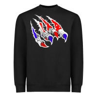 Black American Flag Claw Heavyweight Sweatshirt - Bettercallsaul