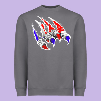 American Flag Claw Heavyweight Sweatshirt Designed By Bettercallsaul