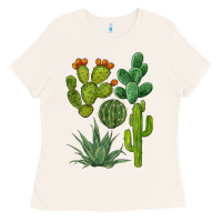 Bone watercolor cactus bundle preview Ladies Tee - BarkalooDesign