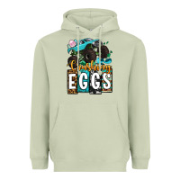Matcha Easter Day Monster truck crushing eggs Heavyweight Hoodie - OliviaCreatesArt