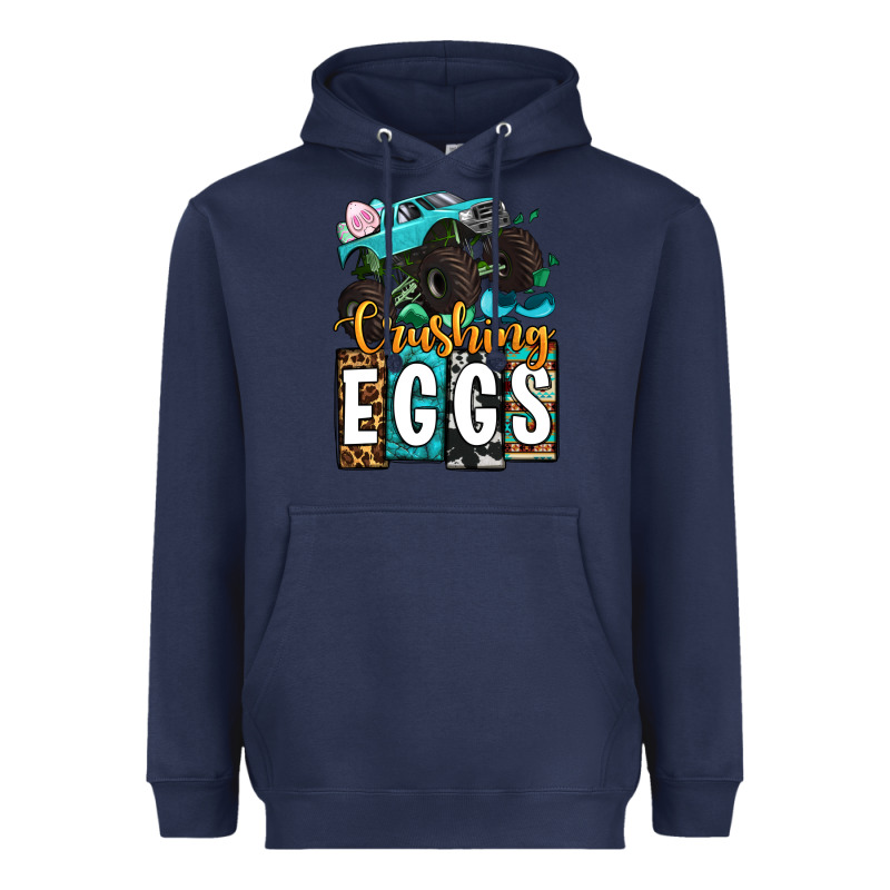 Easter Day Monster Truck Crushing Eggs Heavyweight Hoodie by OliviaCreatesArt | Teevron