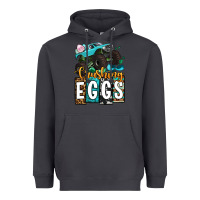 Smoke Easter Day Monster truck crushing eggs Heavyweight Hoodie - OliviaCreatesArt