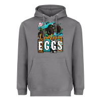 Storm Easter Day Monster truck crushing eggs Heavyweight Hoodie - OliviaCreatesArt
