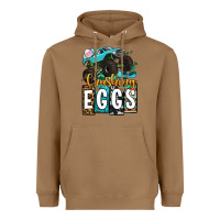 Toasted Coconut Easter Day Monster truck crushing eggs Heavyweight Hoodie - OliviaCreatesArt